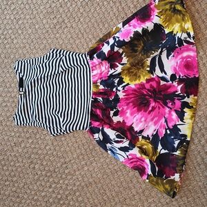 Stripes and Floral Dress